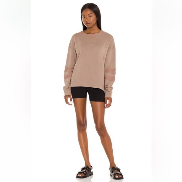 NEW Revolve Year Of Ours Varsity Sweatshirt in Latte XS - Picture 10 of 10